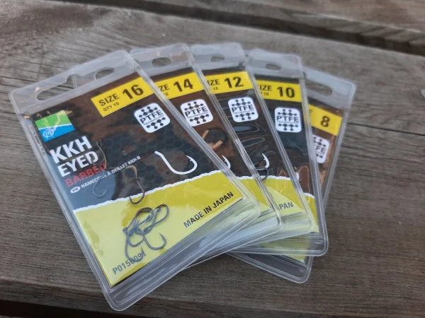 Preston KKH Barbed Hooks, 10 pieces!