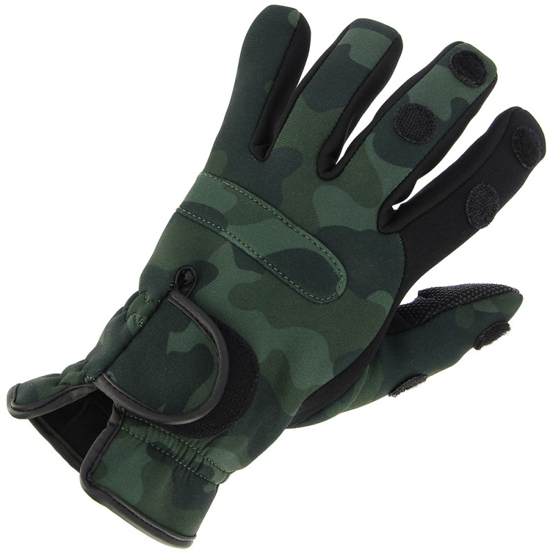 NGT Neoprene Camo Gloves