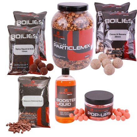 Ultimate Baits Carp Particles/Boilies Weekend Pack