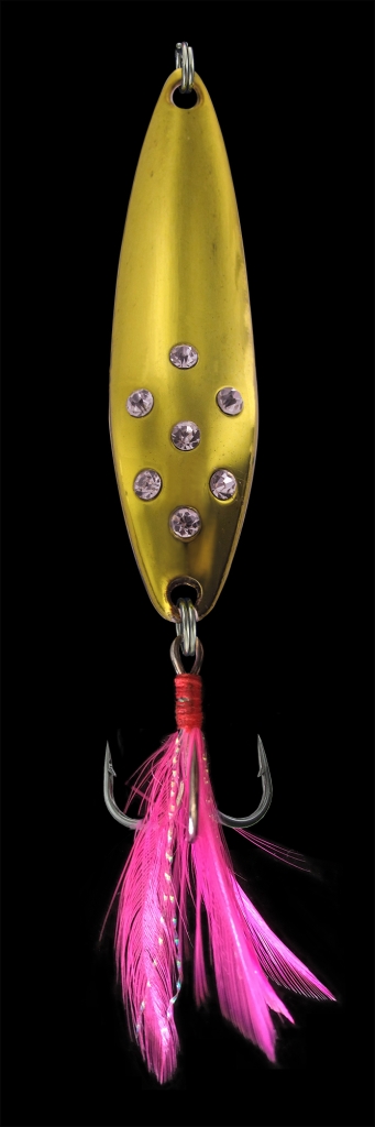 Jenzi Phantom-F Blinker Diamond M Spoon (17g) - Gold/Silver