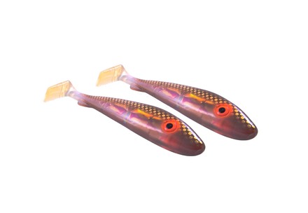 Svartzonker UV Series McRubber Jr Brown Back UV Shad 17cm (47g) (2 pieces)