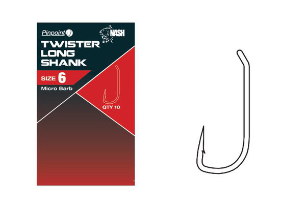 Nash Pinpoint Twister Longshank > Hooks