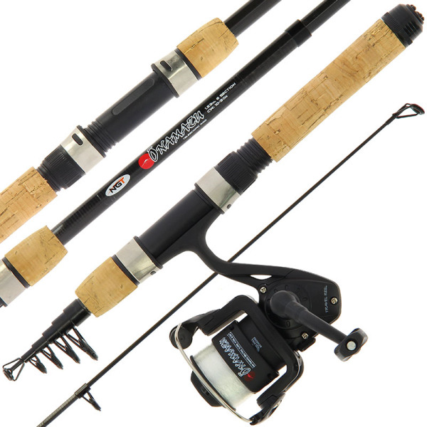 NGT Onamazu - Mini Telescopic Rod and Reel Combo with Cork Handle