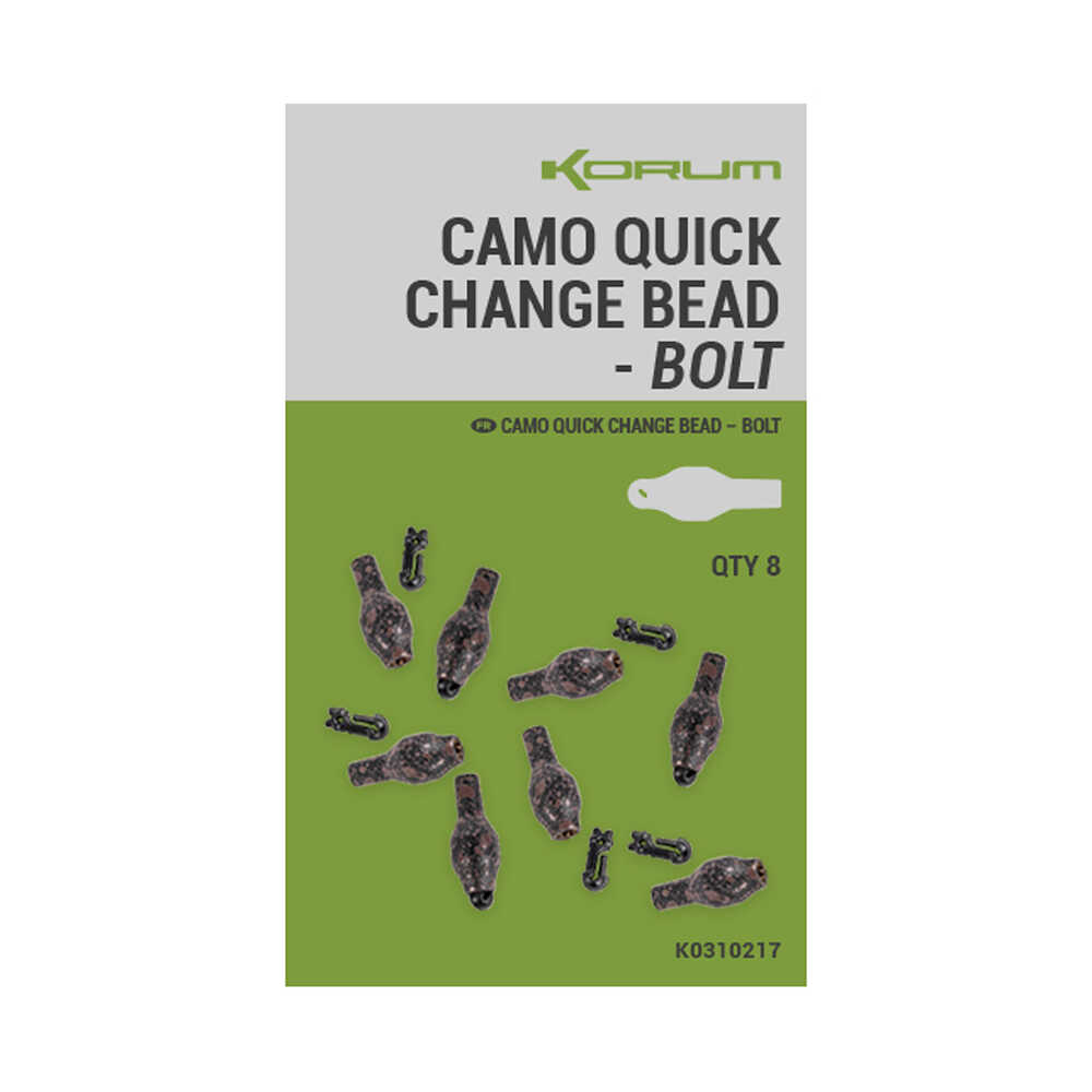 Korum Camo Quick Change Bead Bolt (8 pieces)