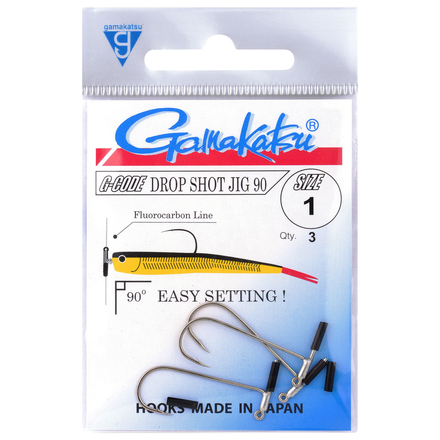 Gamakatsu Dropshot Jig 90, hook size 1 (3 pieces)