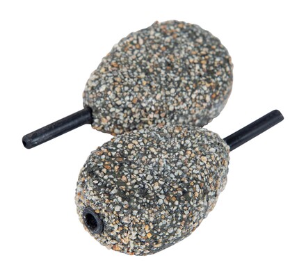 Ultimate Flat Pear Inline Dark Gravel Carp Lead (2 pieces)