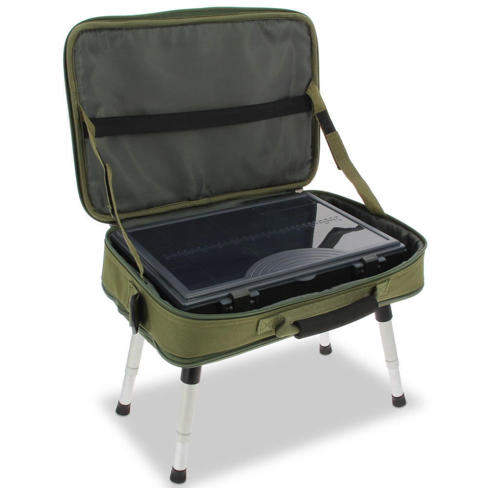 NGT Deluxe Table System including tackle box