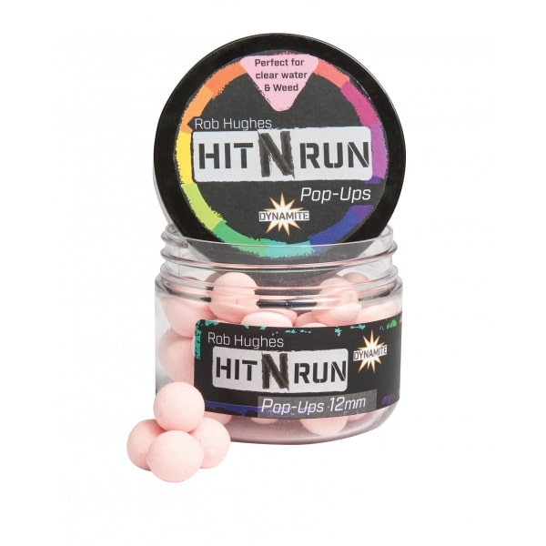 Dynamite Baits Hit N Run Pop Ups (12mm) - Pink