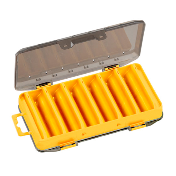 Panaro Smoke Tackle Box - Panaro 182 Smoke/Yellow Yellow Bottom, Transparent Gray Lid