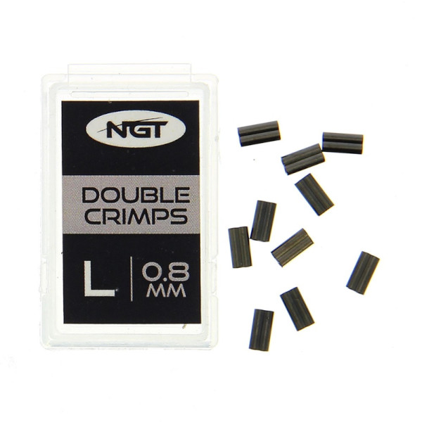 NGT Double Crimps (10 pieces) - L (0,08mm)