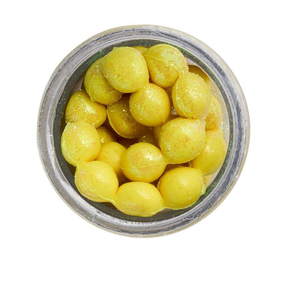 Berkley Sparkle Power Eggs Trout Bait (15g) - Fluorescent Yellow/Scales