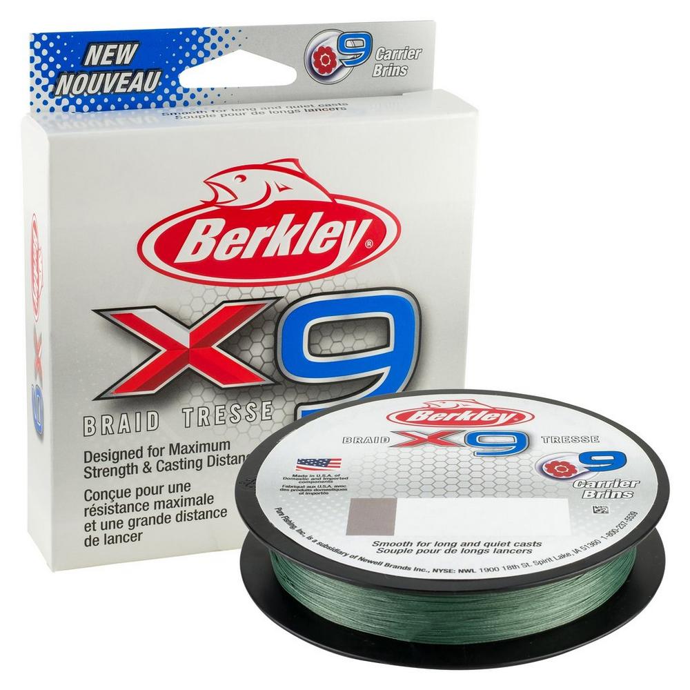 Berkley x9 Braided Line Low-Vis Green 300m