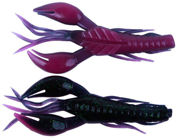 Ultimate Creature Baits Set, 20 pieces! - Ultimate Real Crayfish, Dark Purple