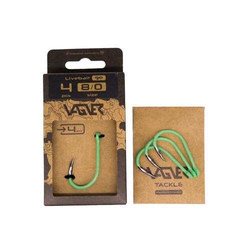 Vagner Catfish Hook Live Bait Long Shank Go (4 pieces)