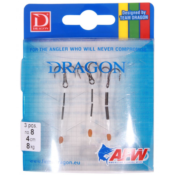 Dragon Treble Hook Stingers Nylon, 3 pieces!