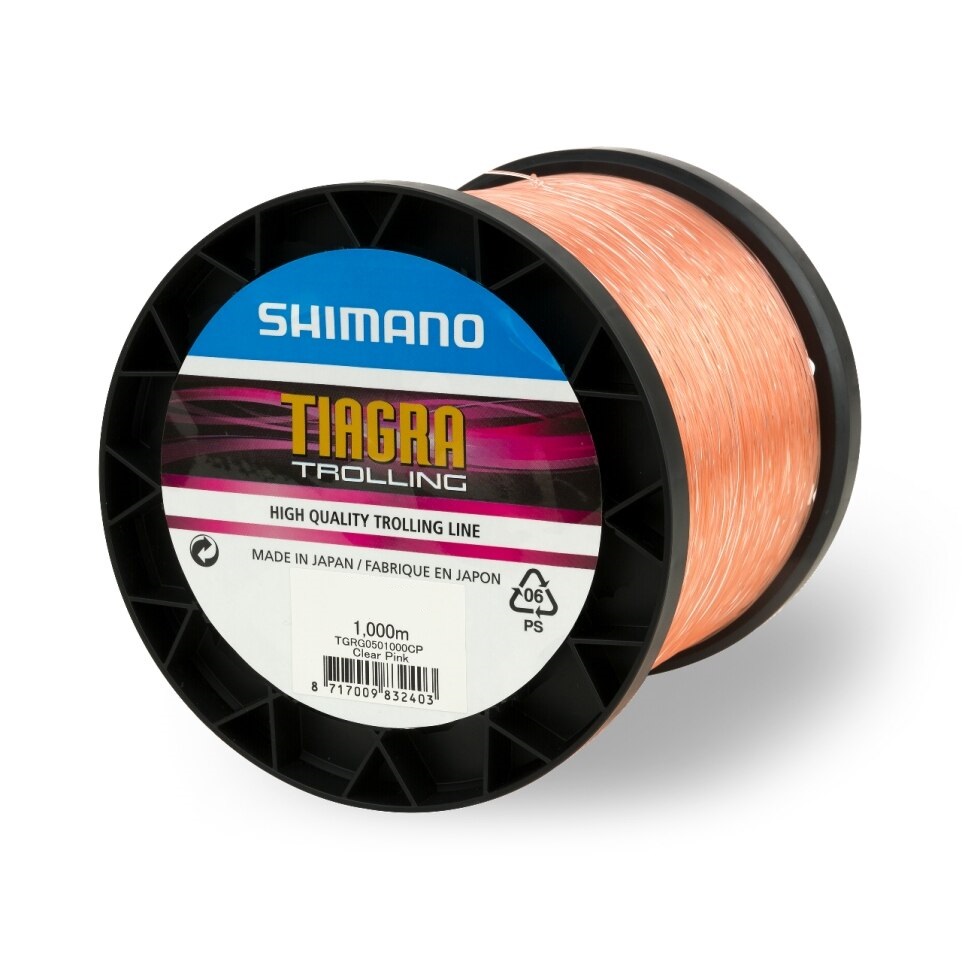 Shimano Tiagra Stalking Nylon Fishing Line Clear Pink 1000m