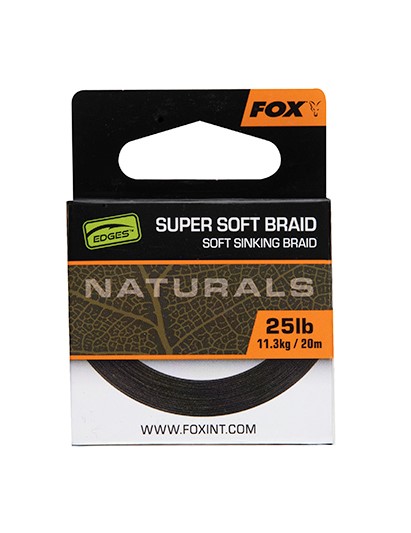 Fox Edges Naturals Soft Braid Hooklength Rig Material (20m)