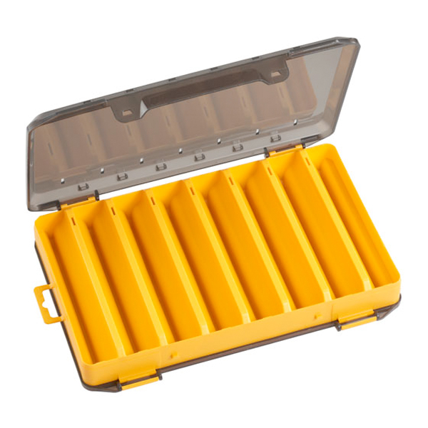 Panaro Smoke Tackle Box - Panaro 184 Smoke/Yellow Yellow Bottom, Transparent Gray Lid