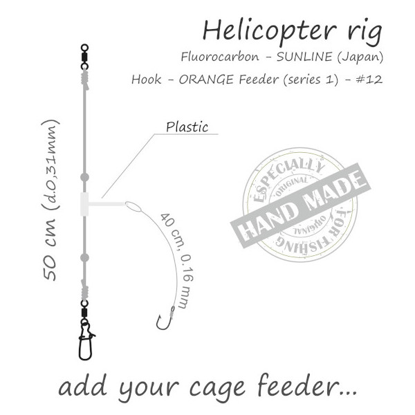 Life-Orange Feeder Rig Helicopter Without Feeder