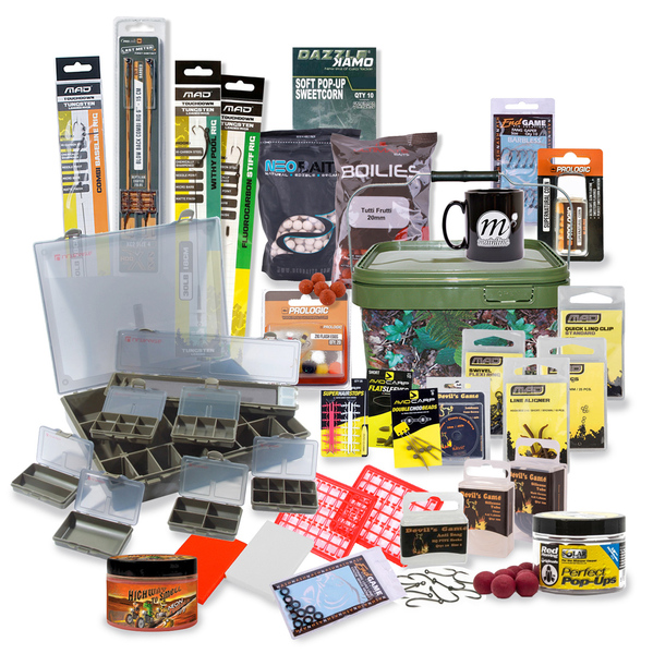 Carp Tacklebox, packed with carp gear from well-known top brands!