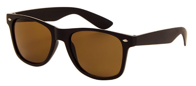 Classic Polarized Sunglasses - Matt Brown Frame, Brown Lens