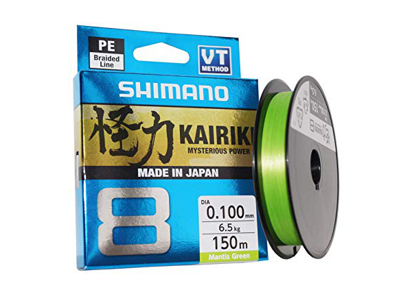 Shimano Kairiki 8 Braid 150 m, Mantis Green