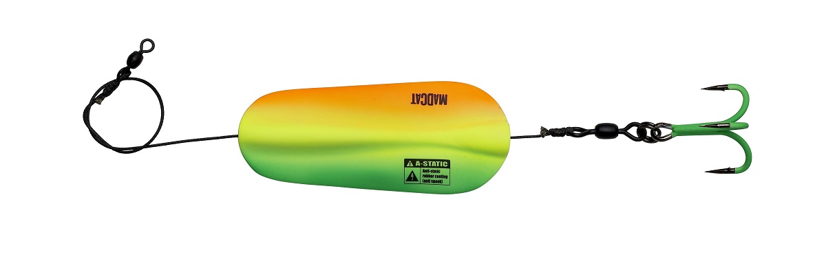 Madcat A-Static Inline Catfish Spoon (125g) - Firetiger UV