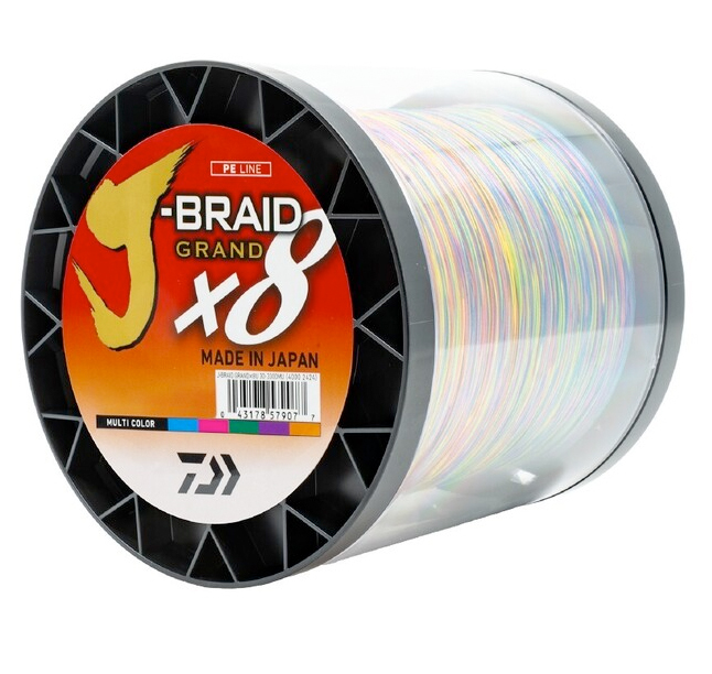 Daiwa J-Braid Grand X8 Braided Line Multi Colour 1500m