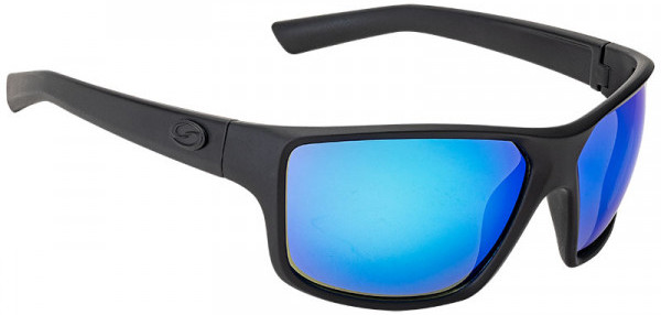 Strike King S11 Optics Sunglasses - Clinch Matte Black Frame / Multi Layer White Blue Mirror Gray Base