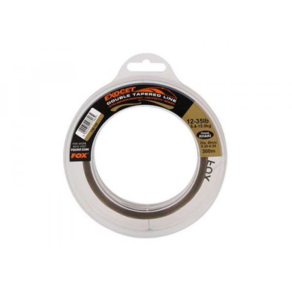 Fox Exocet Double Tapered Line Khaki - 0.30-0.50mm