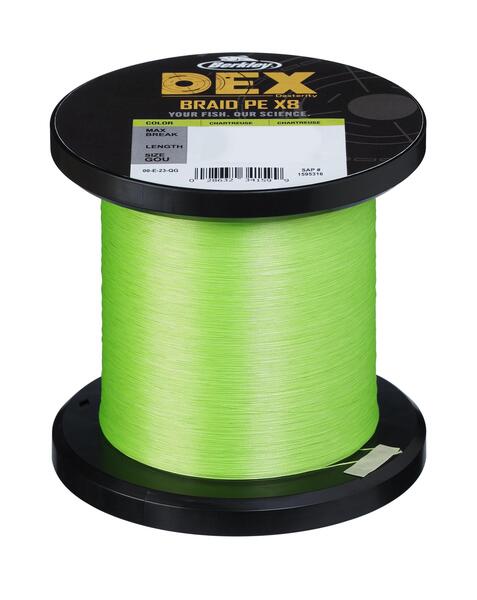 Berkley Dex X8 Braided Line Chartreuse 3000m