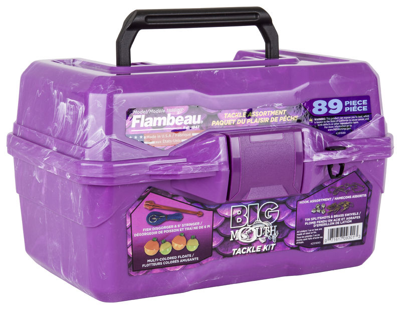 Flambeau Big Mouth Tackle Box Kit - Purple Swirl