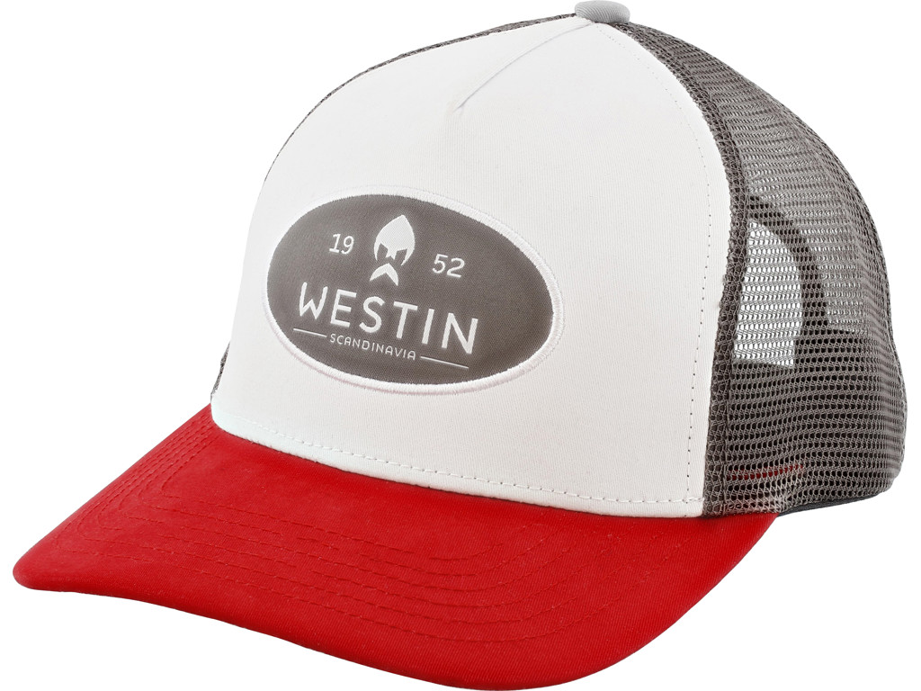 Westin W6 Classic Cap One Size Silver Grey/Red Fishing Cap