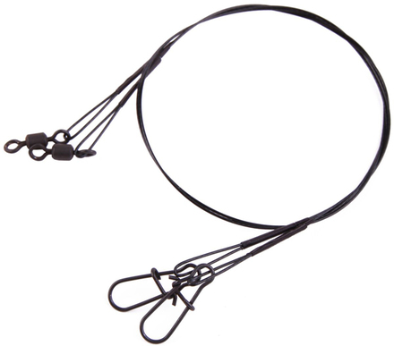 Ultimate 1x7 Steelwire Leader Black 30lbs 30cm