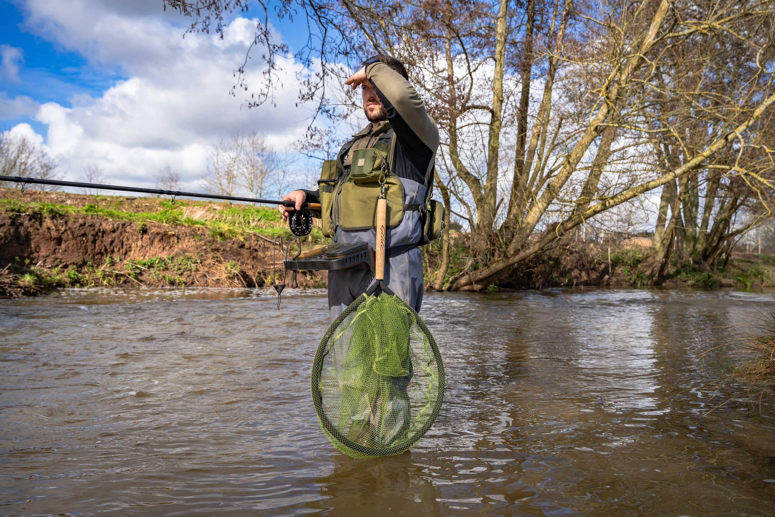 Korum Glide Wading Net Latex 26"