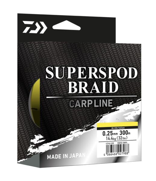 Daiwa Superspod Braided Line 0.25mm (300m)