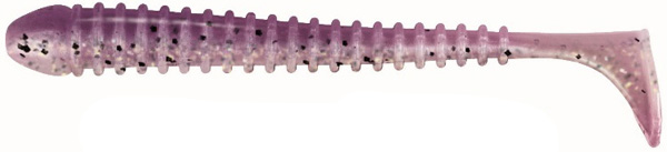 Jackson The Worm 7.5 cm, 10 pcs! - Violet Glitter