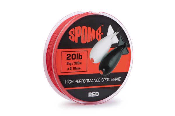 Spomb Braid Red 300m 9kg/20lb 0.18mm