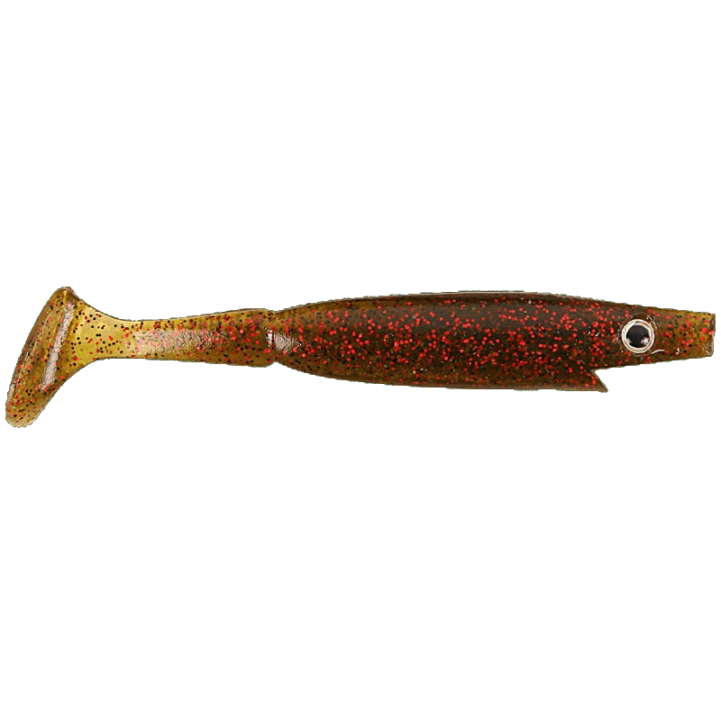 Strike Pro Piglet Shad 10cm 7g (6 pieces) - Watermelon Red Flake