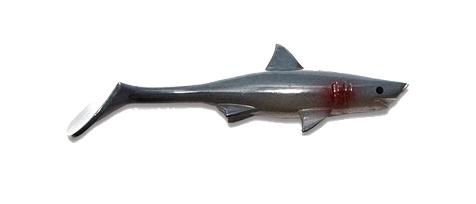 Shark Shad Lures Baby Shark 10 cm (8 Pcs) - Great White