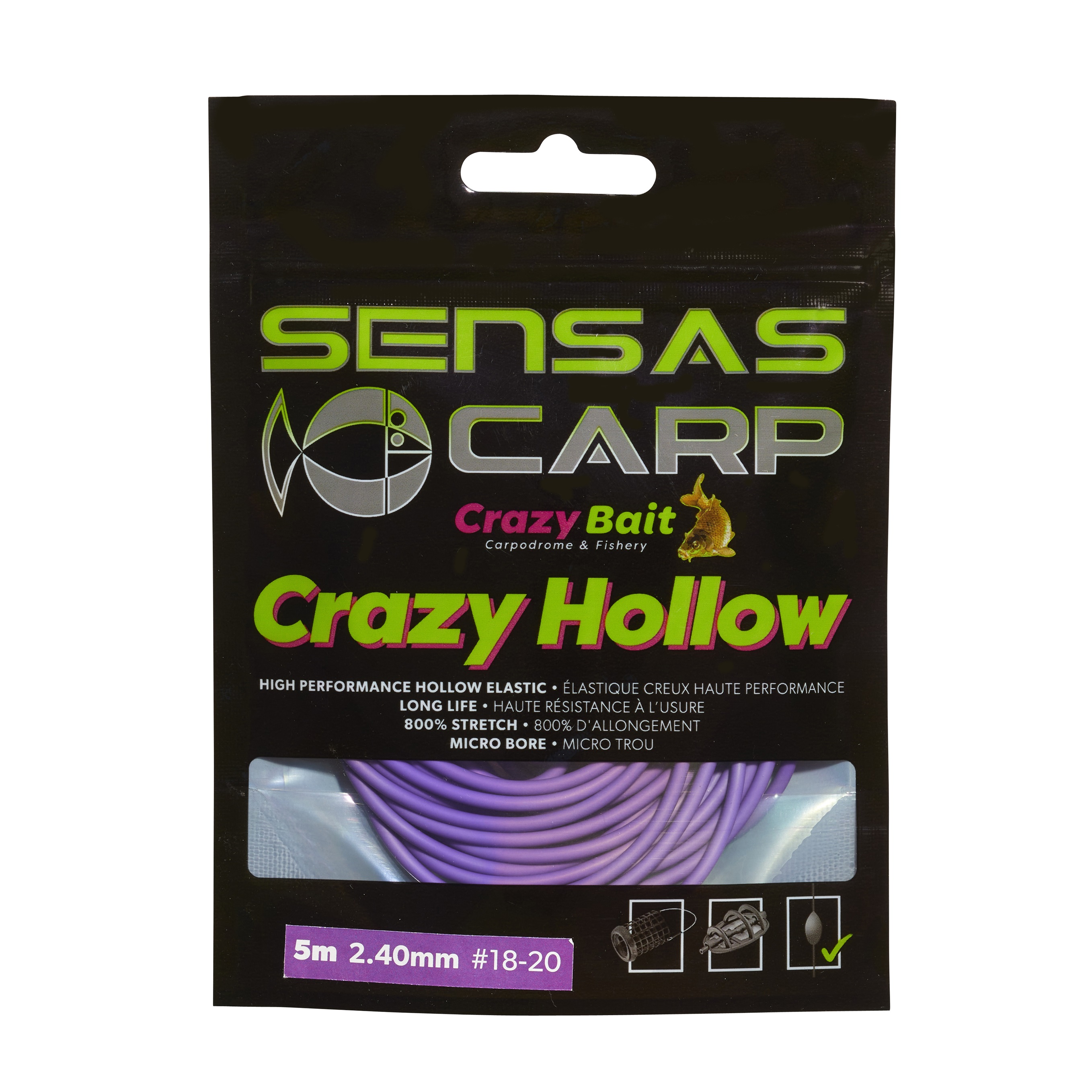 Sensas Crazy Hollow. Elastic Soft 800%