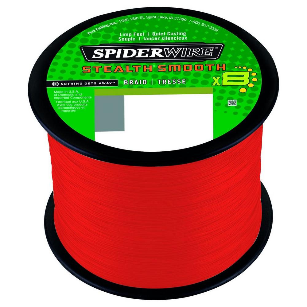 Spiderwire Stealth Smooth 8 Red Braided Line (2000m)