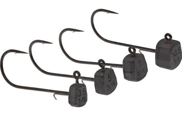 Westin Ned Jig Head Black Nickel Tungsten #3/0 (2 pieces)