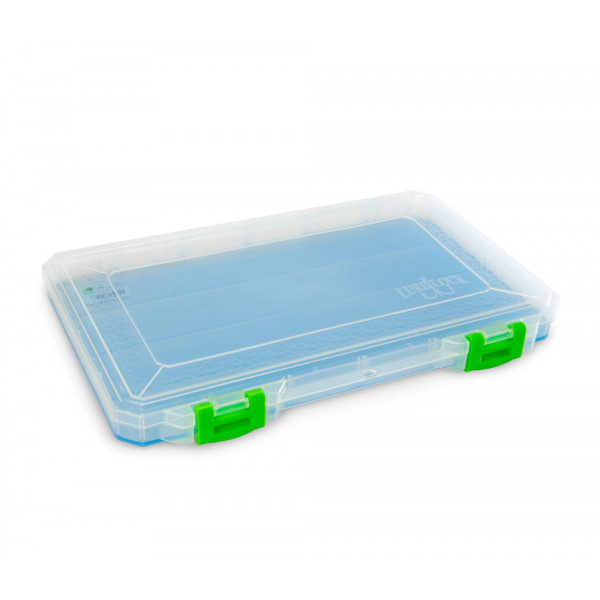 Lure Lock Box Clear/Green TakLogic Ocean Blue Tacklebox