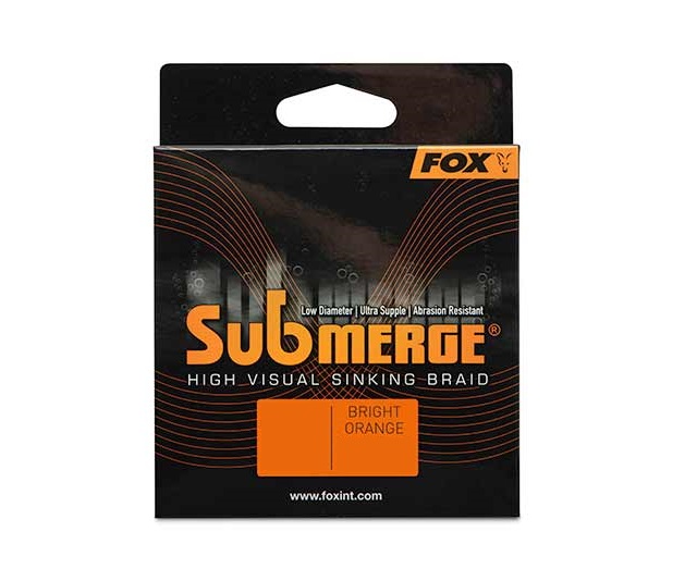 Fox Submerge Orange Sinking Braid Carp Line (600m)