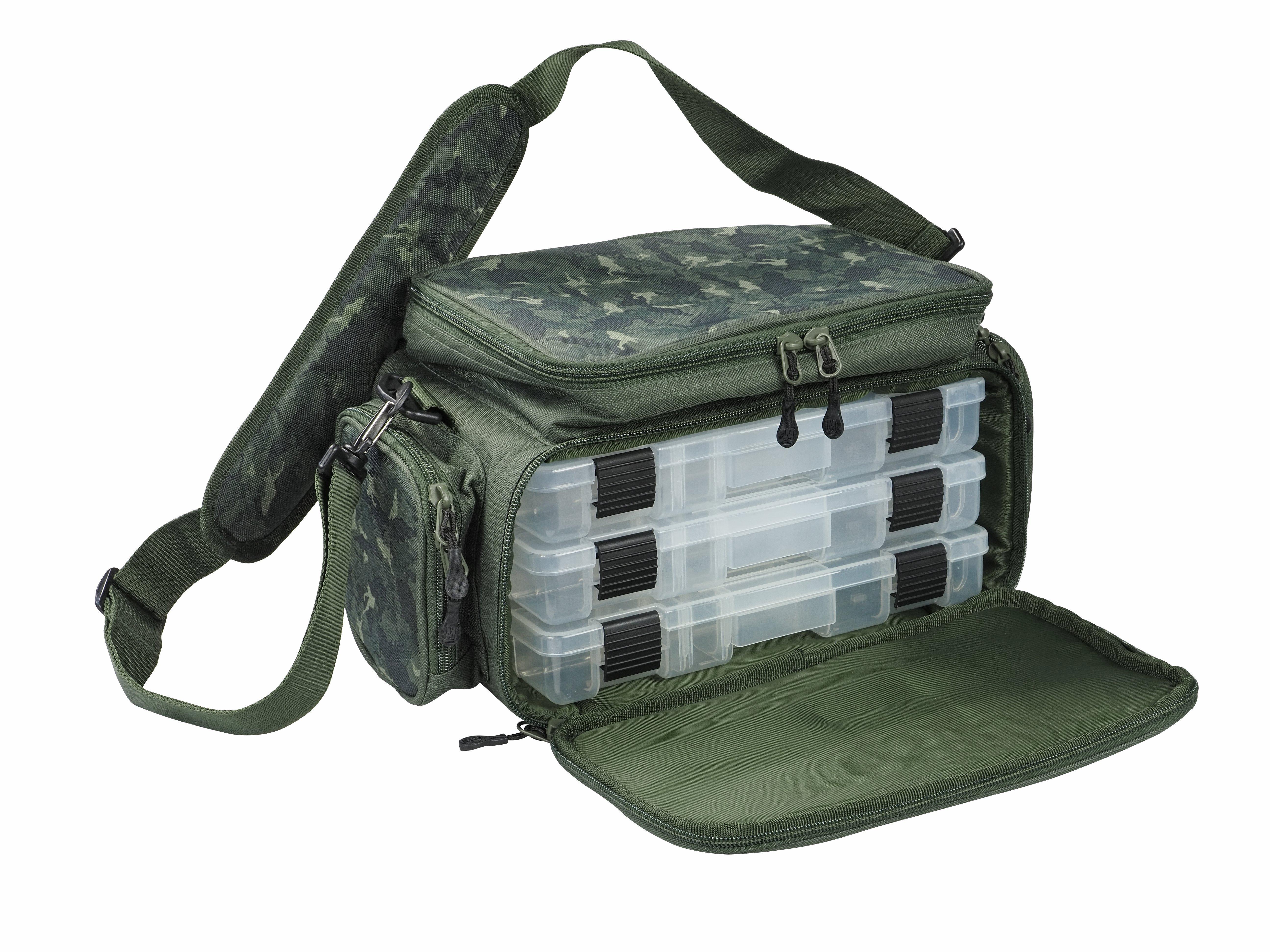 Mitchell MX Camo Stacker Fishing Bag (Incl. Tackle Boxes)