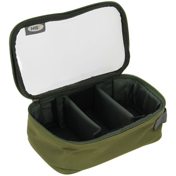 NGT Carryall Set with carryall for carp equipment and rods - NGT 3 Way 'Clear Top' Deluxe Lead Bag