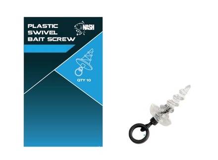 Nash Plastic Swivel Bait Screw 13mm (10 pieces)