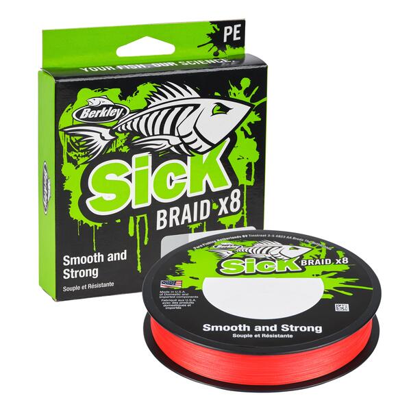 Berkley Sick Braided Line Red 300m