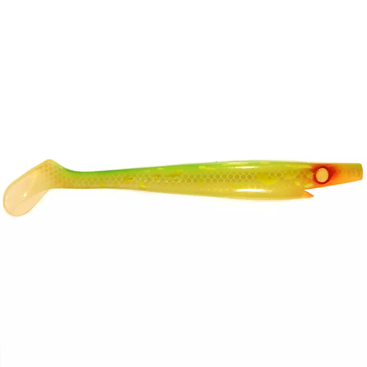 Strike Pro Pig Shad 23cm 90g - Transparent Hot Pike